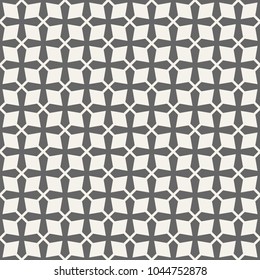 Abstract seamless pattern of crosses. Modern stylish texture. Geometric lattice. Vector background.