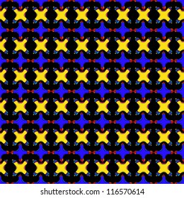 Abstract seamless pattern of crosses for your design