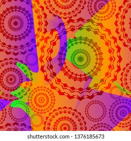 abstract seamless pattern in Cubism style, can be used as a background, screensaver, for making designer fabric and more