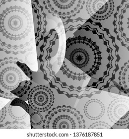 abstract seamless pattern in Cubism style, can be used as a background, screensaver, for making designer fabric and more