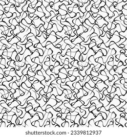 Abstract seamless pattern. Curl line background. Vector illustration.  Design for web, wrapping, wallpaper, cover, textile, print, fabric, fashion. 