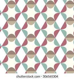 Abstract seamless pattern curve geometric vector background