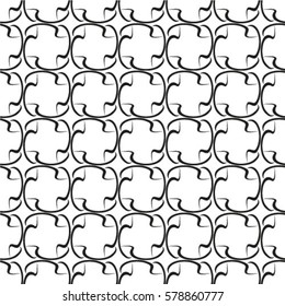 Abstract seamless  pattern of a curved lines. 
