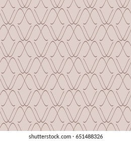Abstract seamless pattern. Curved lines background