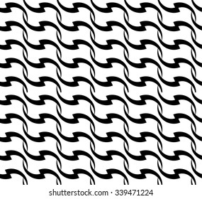 Abstract seamless pattern with curved shapes (repeatable)