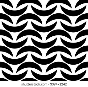 Abstract seamless pattern with curved shapes (repeatable)