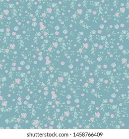 Abstract seamless pattern of cute hand painted simple flowers for textile,linens, clothes, postcard, pareo 