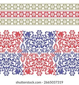Padrão sem emenda abstrato com cartão Mandala bonito. Flor redonda de doodle ornamental isolada no fundo branco. Ornamento decorativo geométrico em estilo étnico oriental.