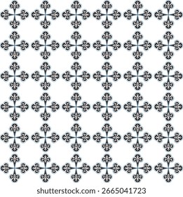 Abstract seamless pattern with  Cute Mandala card. Ornamental round doodle flower isolated on white background. Geometric decorative ornament in ethnic oriental style.