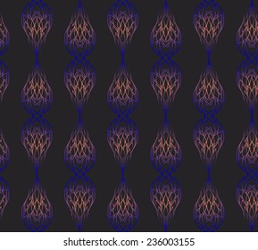 Abstract seamless pattern. Dark ornament. Can be used as decoration for the gift boxes, wallpapers, backgrounds, web sites.