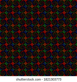patrón abstracto sin fisuras. fondo repetitivo oscuro. muestra de tela. papel envolvente. impresión continua. formas geométricas. elemento de diseño para la decoración, ropa, estuche de teléfono, textiles. ilustración vectorial