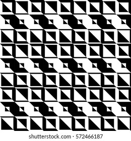 Abstract seamless pattern. Decorative black and white ornament