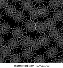 abstract seamless pattern with decorative flowers