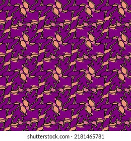 Abstract seamless pattern. Decorative vector background. Graphic texture. 