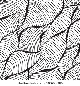 abstract seamless pattern with decorative waves, design element