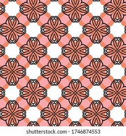 Abstract seamless pattern design composition. Wallpaper, background. Eps 10