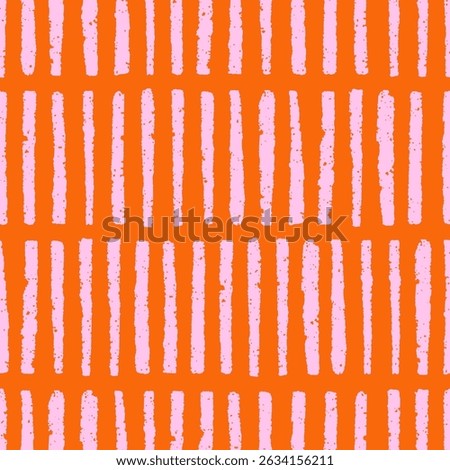 Abstract seamless pattern design. Hand-drawn brush strokes, doodle stripes, scribbles, brushstrokes on modern texture, endless background, repeating print. Flat vector illustration for textile