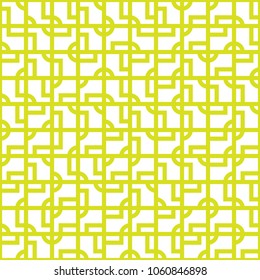 Abstract seamless pattern design with tiled geometric shapes, creative repeat background for web and print