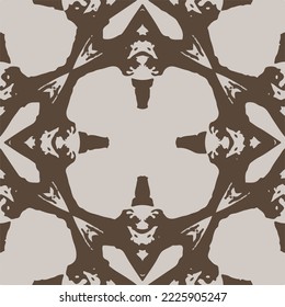 Abstract seamless pattern, designed for use for interior,wallpaper,fabric,curtain,carpet,clothing,Batik,satin,background , illustration, Embroidery style.