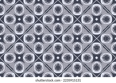 Abstract seamless pattern, designed for use for interior,wallpaper,fabric,curtain,carpet,clothing,Batik,satin,background , illustration, Embroidery style.