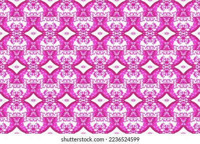 Abstract seamless pattern, designed for use for interior,wallpaper,fabric,curtain,carpet,clothing,Batik,satin,background , illustration, Embroidery style.