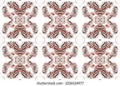 Abstract seamless pattern, designed for use for interior,wallpaper,fabric,curtain,carpet,clothing,Batik,satin,background , illustration, Embroidery style.