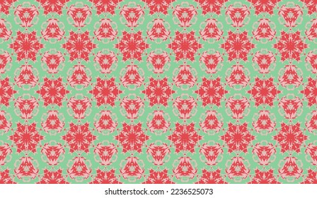 Abstract seamless pattern, designed for use for interior,wallpaper,fabric,curtain,carpet,clothing,Batik,satin,background , illustration, Embroidery style.
