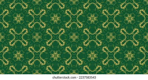 Abstract seamless pattern, designed for use for interior,wallpaper,fabric,curtain,carpet,clothing,Batik,satin,background , illustration, Embroidery style.