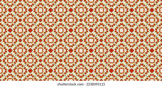 Abstract seamless pattern, designed for use for interior,wallpaper,fabric,curtain,carpet,clothing,Batik,satin,background , illustration, Embroidery style.