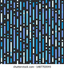 Abstract seamless pattern of different color lines. Vertical vector background