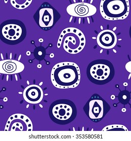 Abstract seamless pattern of a different elements