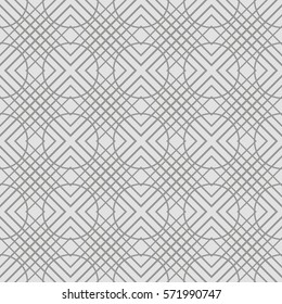 Abstract seamless pattern of different lines, which form geometric shapes. Background for business cards, websites, design of furniture and interior design. Vector illustration.