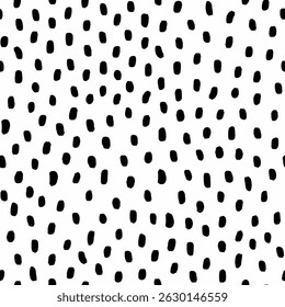 Abstract seamless pattern with different shapes and textured on a white background.