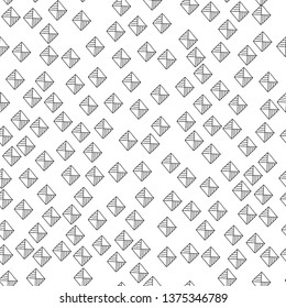 Abstract seamless pattern. Digital background. Black and white illustration.
