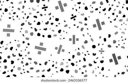 Abstract seamless pattern with division symbols. Creative leopard backdrop. Vector illustration on white background