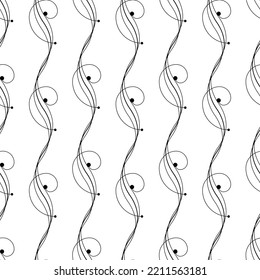 Abstract Seamless Pattern Doodle Geometric Figures Ornament Background Illustration Texture For Prints Textiles, Clothing, Gift Wrap, Wallpaper, Pastel