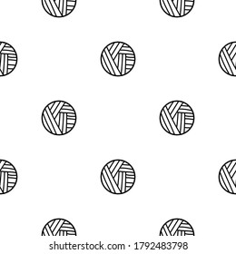 Abstract seamless pattern with doodle striped polka dots. Abstract background with little circles. Vector illustration.    