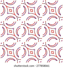 Abstract seamless pattern in doodle style. Vector illustration 