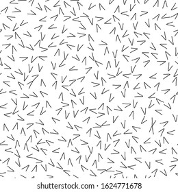 Abstract seamless pattern with doodles on white background. Simple abstract pattern background for interrior, textile design, paper craft. Hand drawn minimalist memphis seamless background.