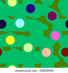 Abstract seamless pattern with dots.