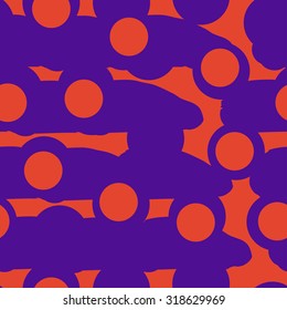 Abstract seamless pattern with dots.