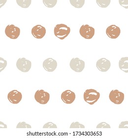 Abstract seamless pattern with dots, design element. Can be used for invitations, greeting cards, scrapbooking, print, gift wrap, manufacturing, planner cover