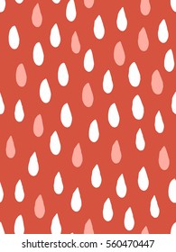 Abstract seamless pattern with drops. Ink and brush. Hand drawn. Vector illustration.