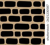 Abstract seamless pattern, endless tile surface tile structure background. Simple rectangular geometric bricks wallpaper,  casual wrapping paper. Isolated. Vector illustration.