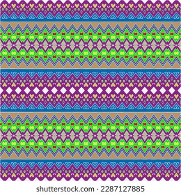 Abstract seamless pattern with ethnic aztec ornament. Boho design. Aztec pattern. Folk stylized print template for paper and fabric. Summer fashion.