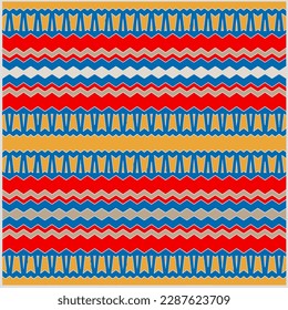 Abstract seamless pattern with ethnic aztec ornament. Boho design. Aztec pattern. Folk stylized print template for paper and fabric. Summer fashion.