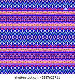 Abstract seamless pattern with ethnic aztec ornament. Boho design. Aztec pattern. Folk stylized print template for paper and fabric. Summer fashion.