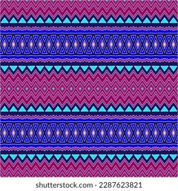 Abstract seamless pattern with ethnic aztec ornament. Boho design. Aztec pattern. Folk stylized print template for paper and fabric. Summer fashion.