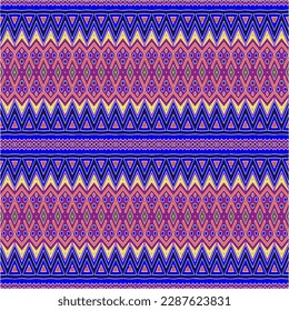 Abstract seamless pattern with ethnic aztec ornament. Boho design. Aztec pattern. Folk stylized print template for paper and fabric. Summer fashion.