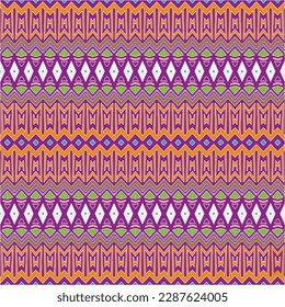 Abstract seamless pattern with ethnic aztec ornament. Boho design. Aztec pattern. Folk stylized print template for paper and fabric. Summer fashion.